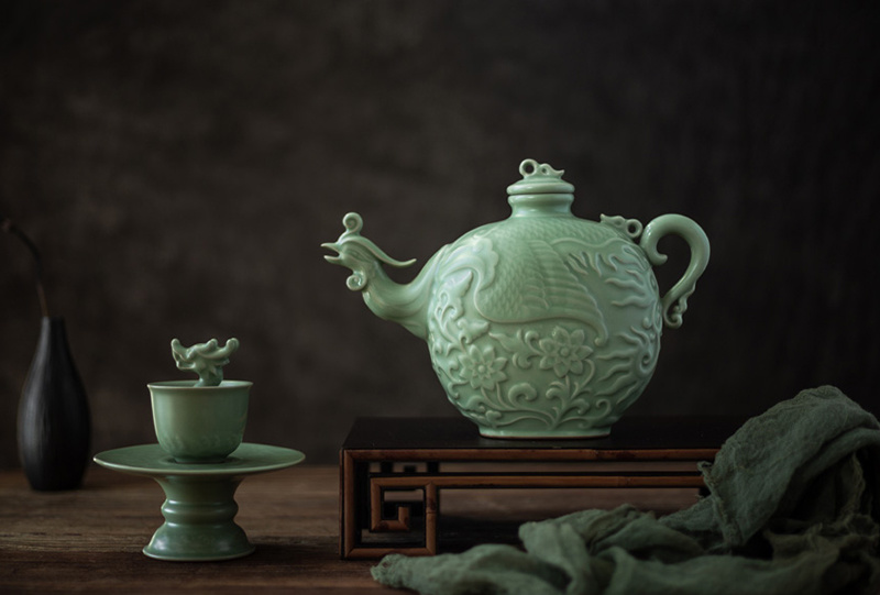 Dragon and Phoenix Auspicious Wineware