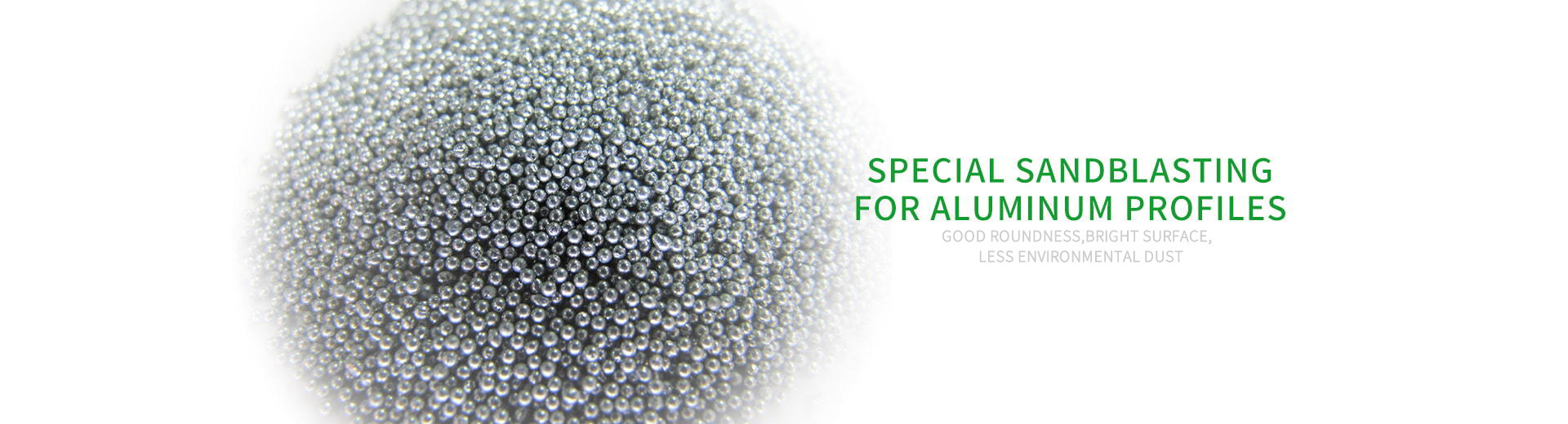 SPECIAL SANDBLASTINGFOR ALUMINUM PROFILES