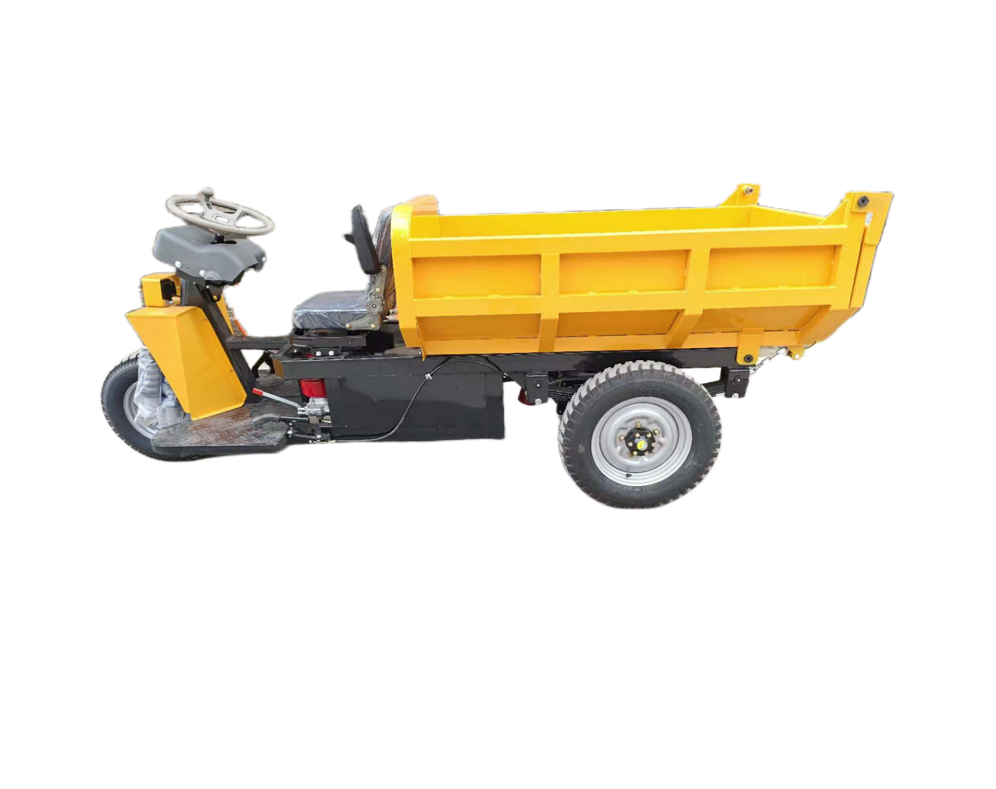 2.5-Ton Three-Wheeled Dump Truck with Steering Wheel for Mining Operations High Quality Mining Machine
