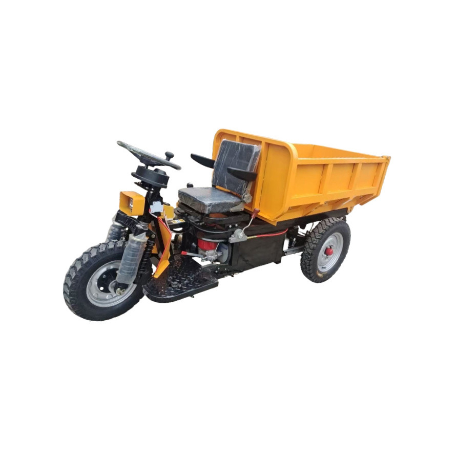 Electric dump tricycle weighing 1.5 tons