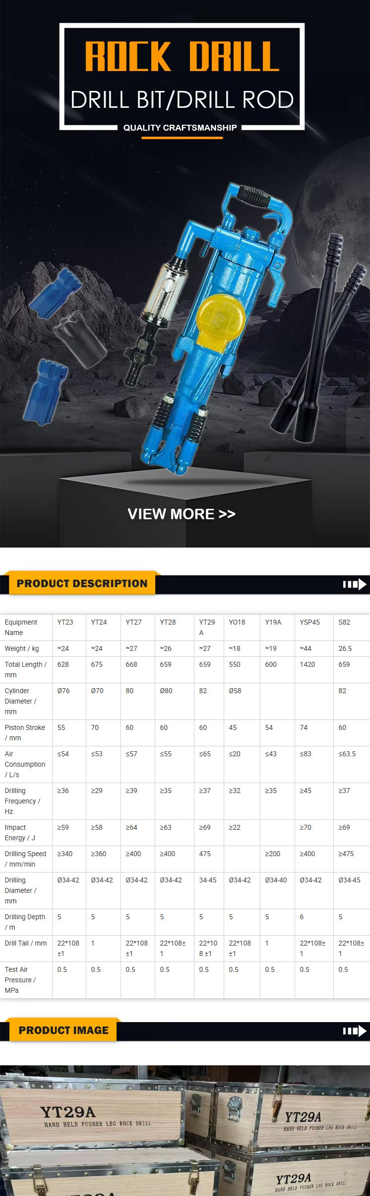 Rock drilling tool