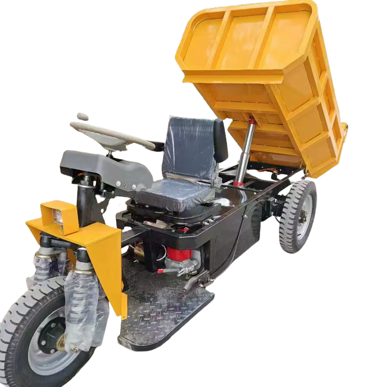 Heavy Duty 1.5 Tons Electric Cargo Tricycle Durable 3-Wheel Mining Machine