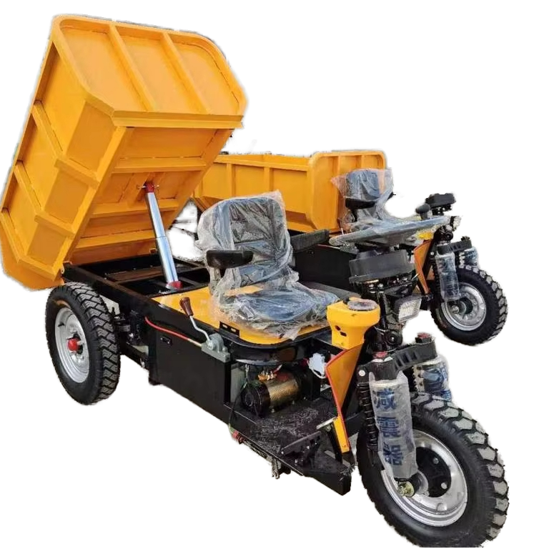 3 Wheel Electric Mini Dump Truck 2.5 Tons Cargo Tricycle for Mining Diesel Dump Truck Alternative