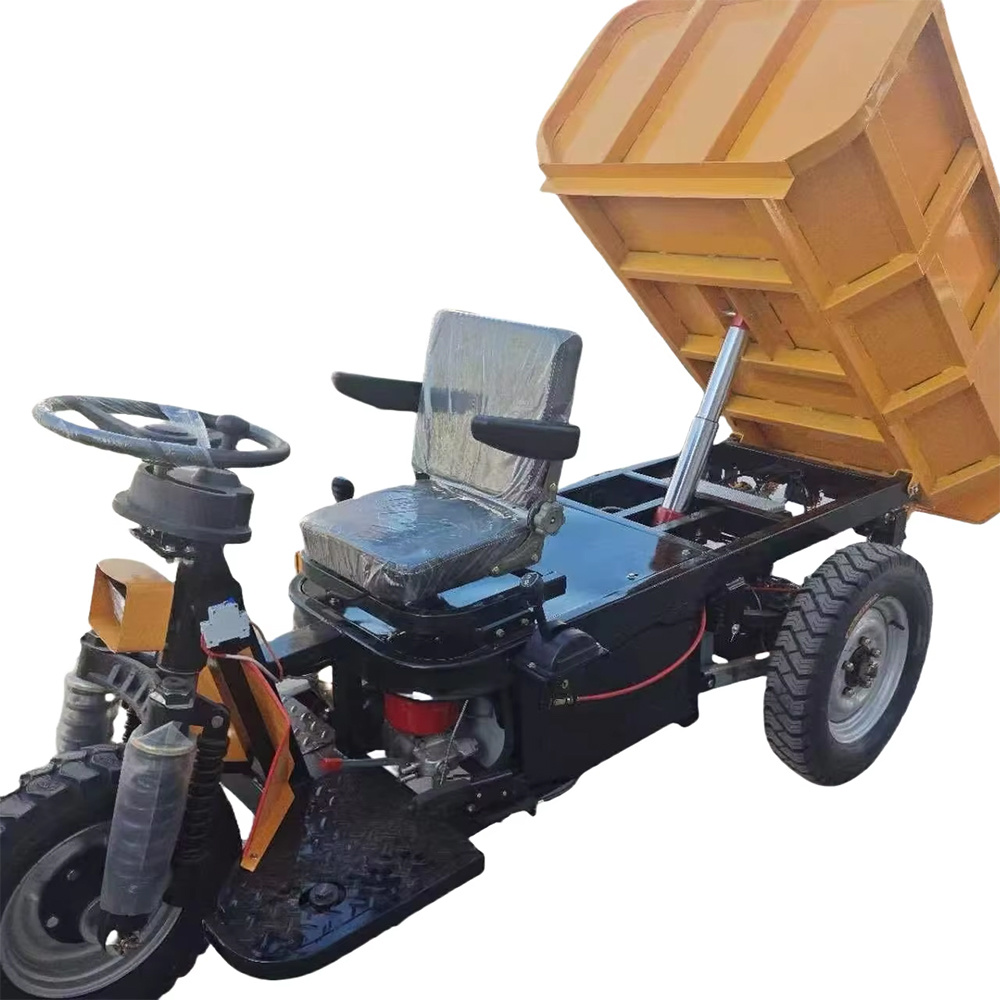 Mini Electric Tractor Mini Dump Truck Mining Pickup Truck Mini Tricycle for Mining