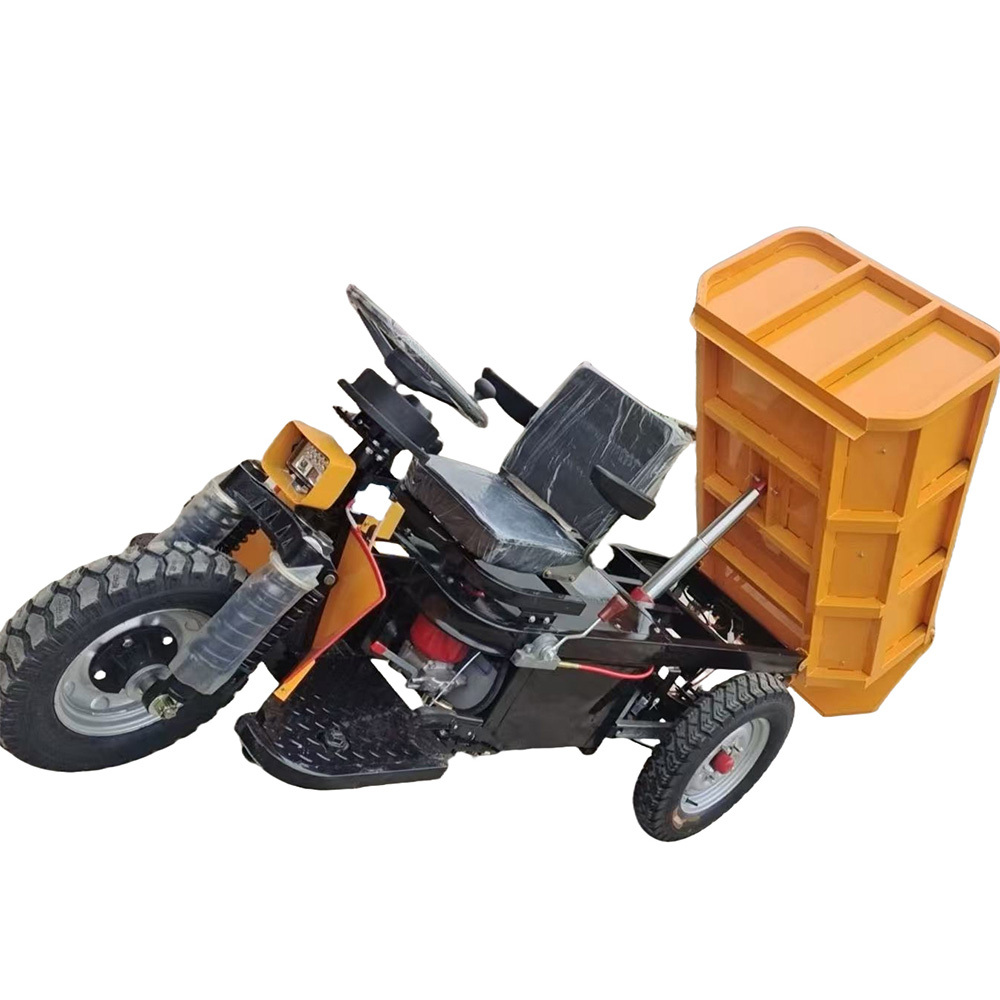 Electric dump tricycle weighing 1.5 tons