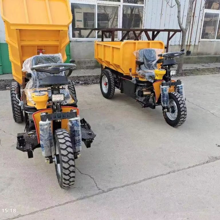 Mining Dumping SE-1.5 Mini Electric Dump Truck Three-wheeled Cargo Tricycle