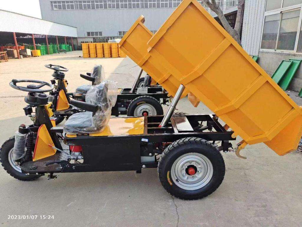 Mining Dumping SE-1.5 Mini Electric Dump Truck Three-wheeled Cargo Tricycle