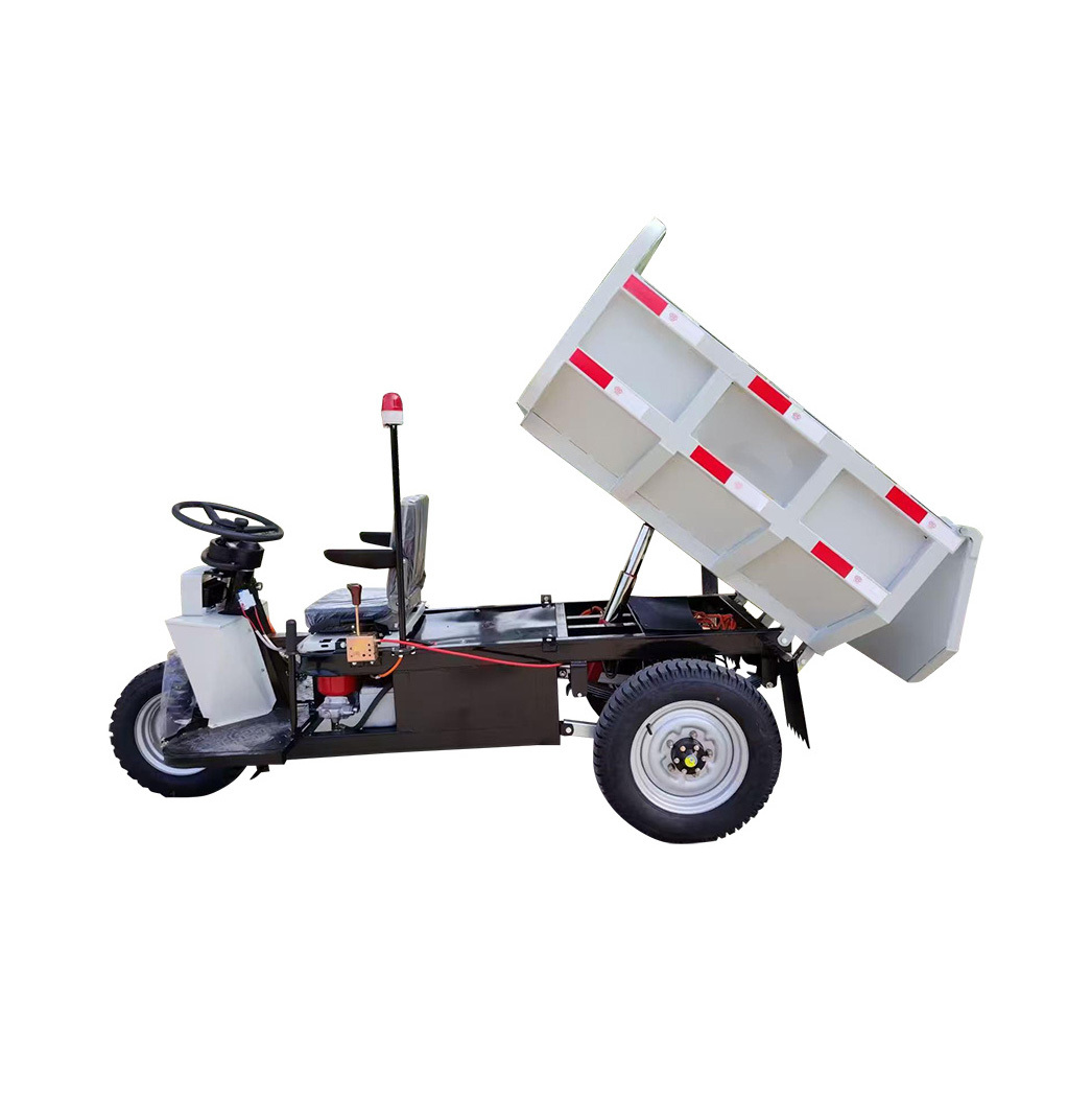 Electric dump tricycle weighing 1.5 tons（white）