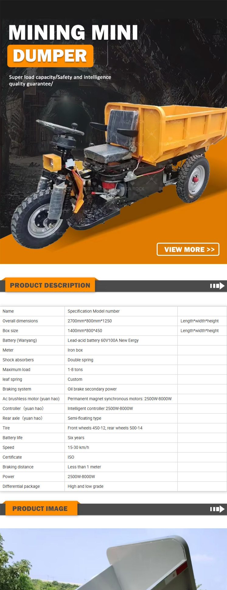 electric mini dumper