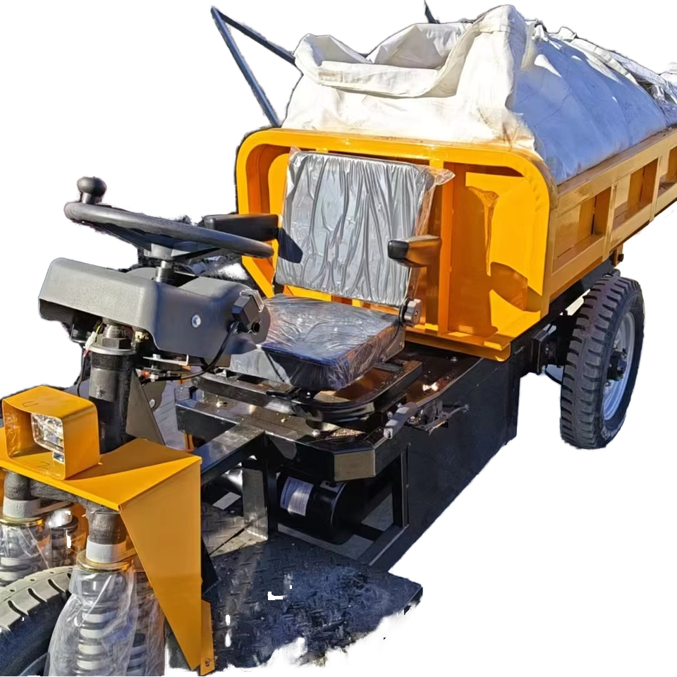 Mini 1.5 Ton Electric Three-Wheeled Car Double Shock-Absorbing Dump for Mining