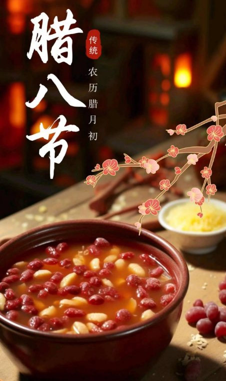 一腊八粥Q温暖过寒冬