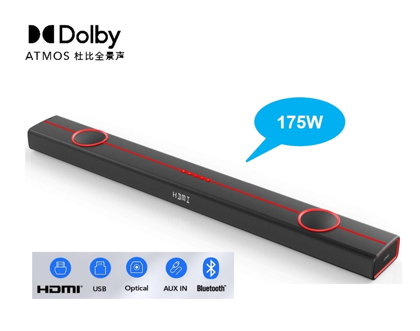3.1.2 Channel Sound bar with Dolby Atmos