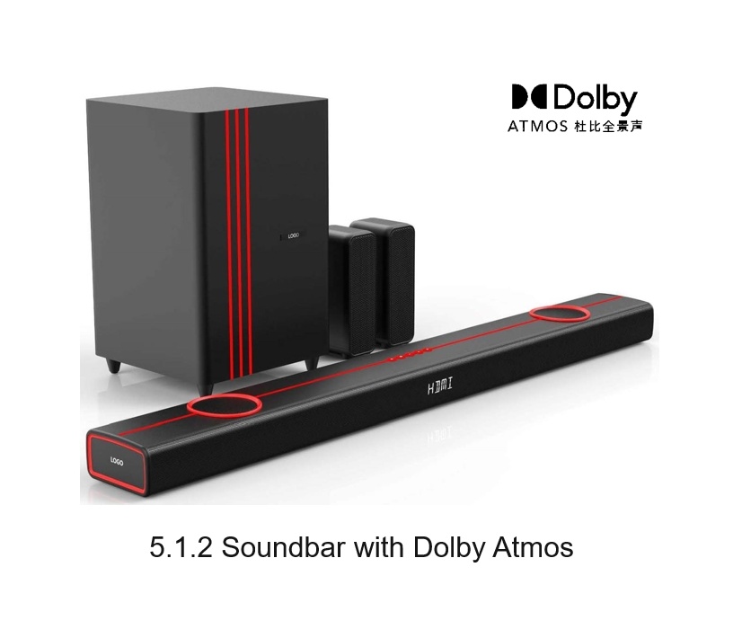 5.1.2 Sound bar with Dolby Atmos