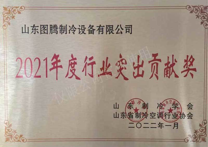 2021 Industry Outstanding Contribution Award 2021 Industry Outstanding Contribution Award