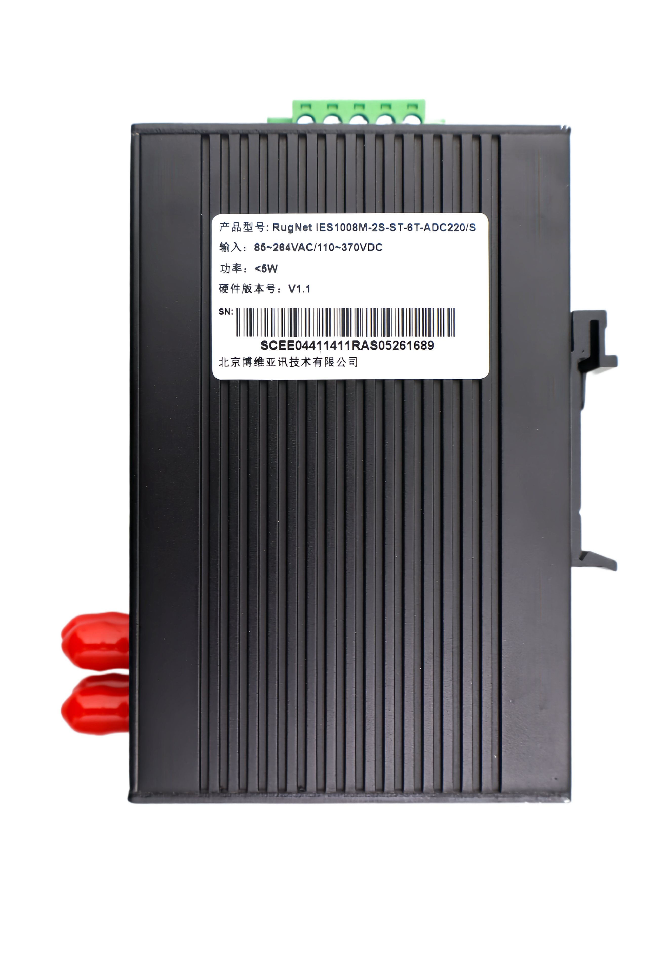 RugNet IES1008导轨式工业以太网交换机