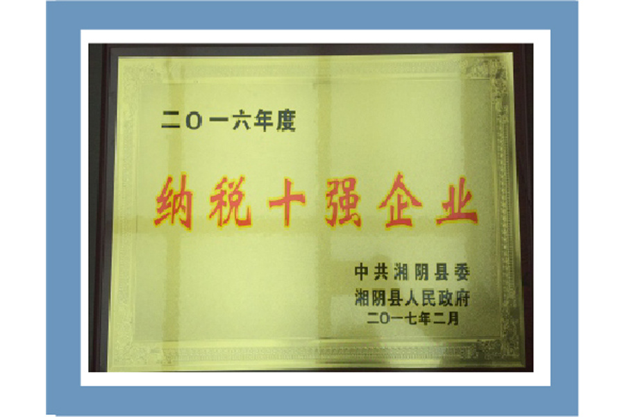 纳税十强企业