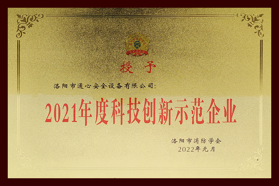 2021年度科技創(chuàng)新示范企業(yè)