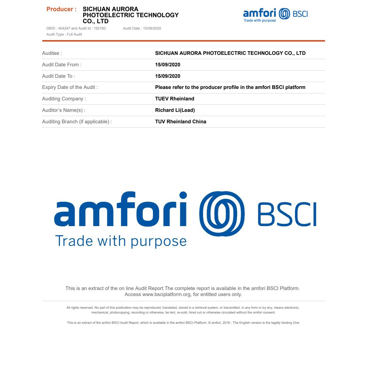 Patent Certificate