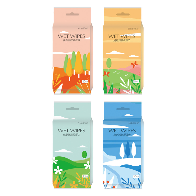 J-1083- Bijing Four Seasons Moisturizing Wipes (10pcs/pack)