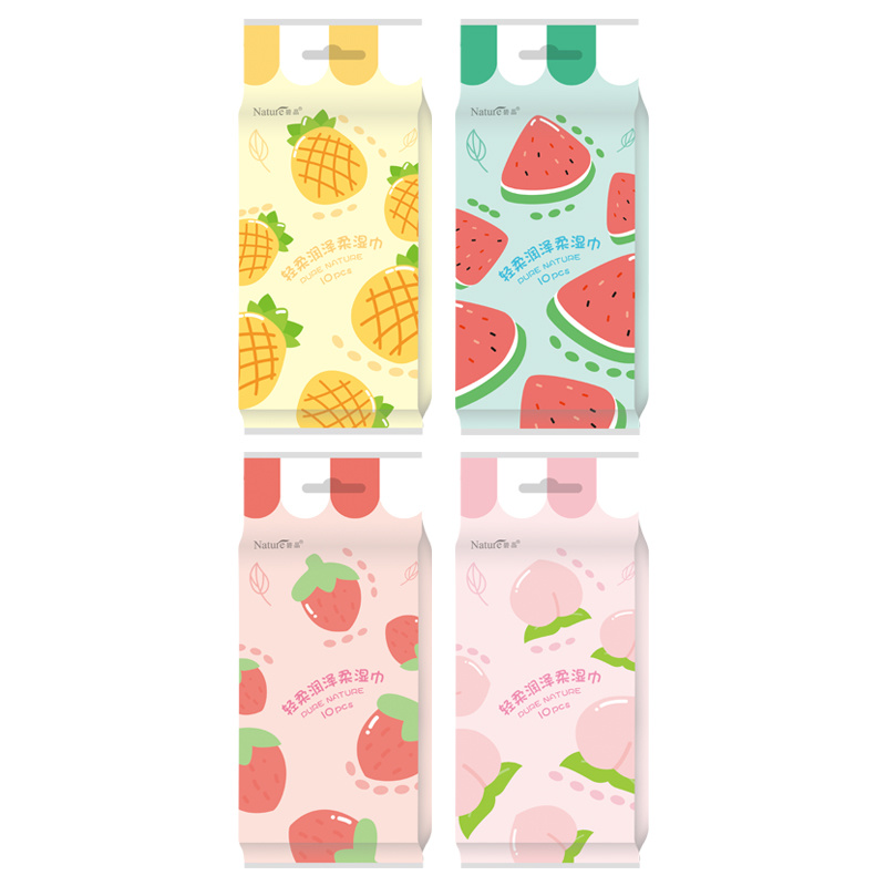 J-1092-Bijing Fruit Pie Soft Moist Wipes (10pcs/pack)