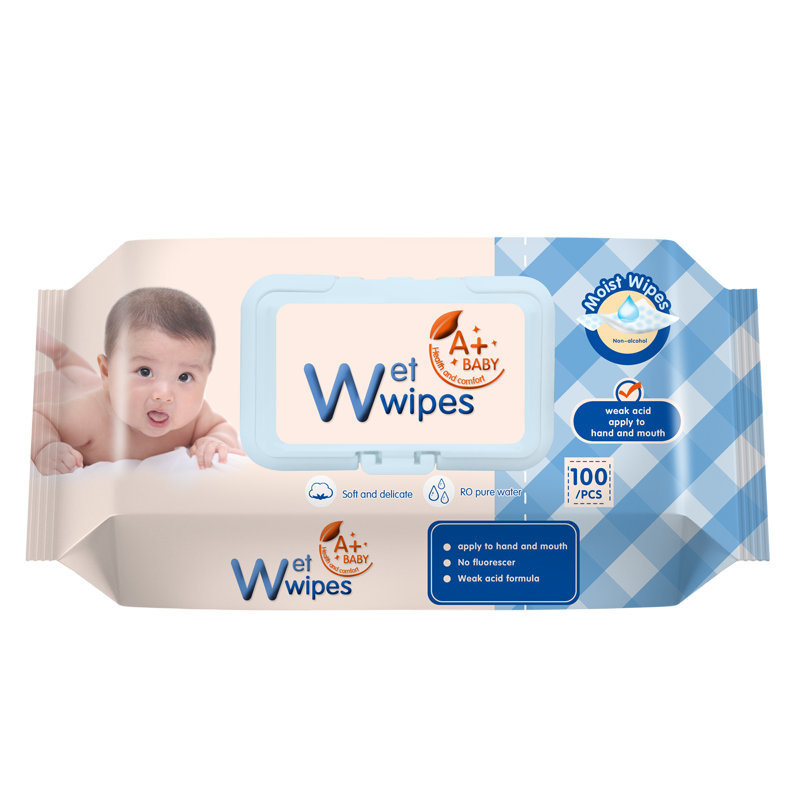 A-006 Blue Baby Wipes 100PCS