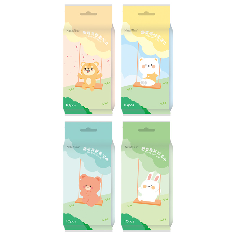J-1090-Bijing Swing Bear and Rabbit Soothing and Brightening Wipes