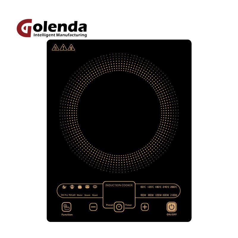 ETL Certified 110V Portable Induction Cooker Smart Stove Top Hob with Adjustable Power Touch for Household and Car Use
