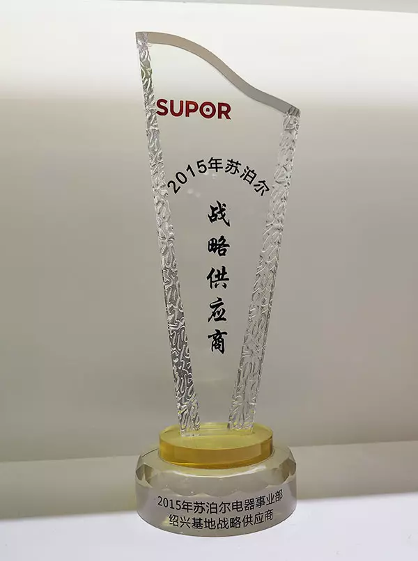 Strategic Supplier (Supor Electrical Business Unit) -2015