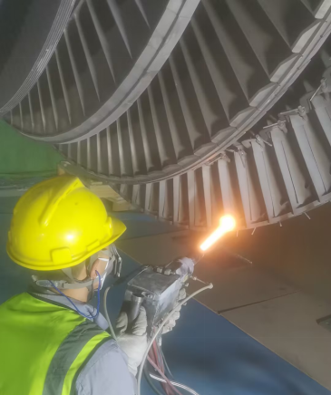 為什么電廠汽輪機轉子葉片需要進行熱噴涂修復