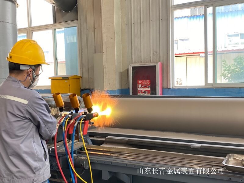 長青金屬熱噴涂技術在輥筒噴焊中的應用
