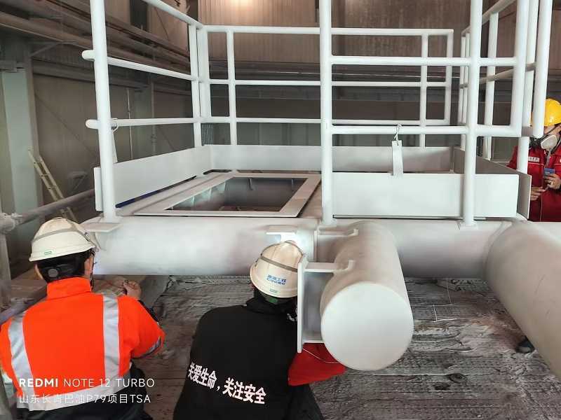 海油工程工件熱噴鋁