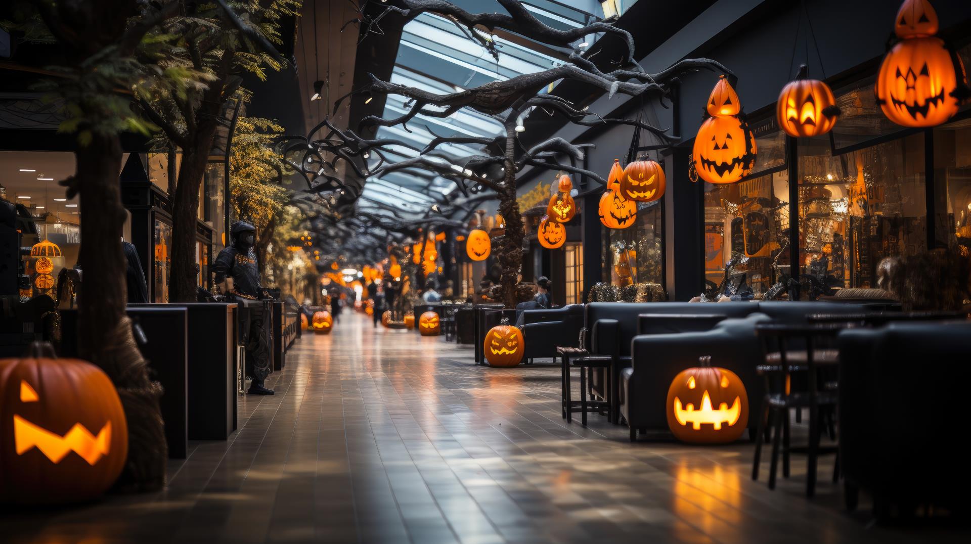 Halloween Themed Mall Decorations