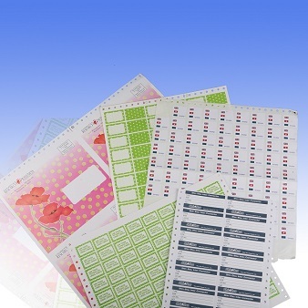 Product Center->Adhesive stickers