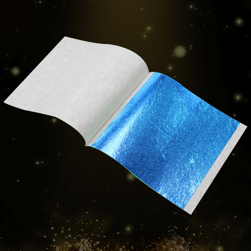 9*9cm Taiwan Sky blue gold leaf