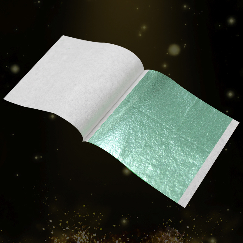 9*9cm Taiwan Pearlescent green gold leaf