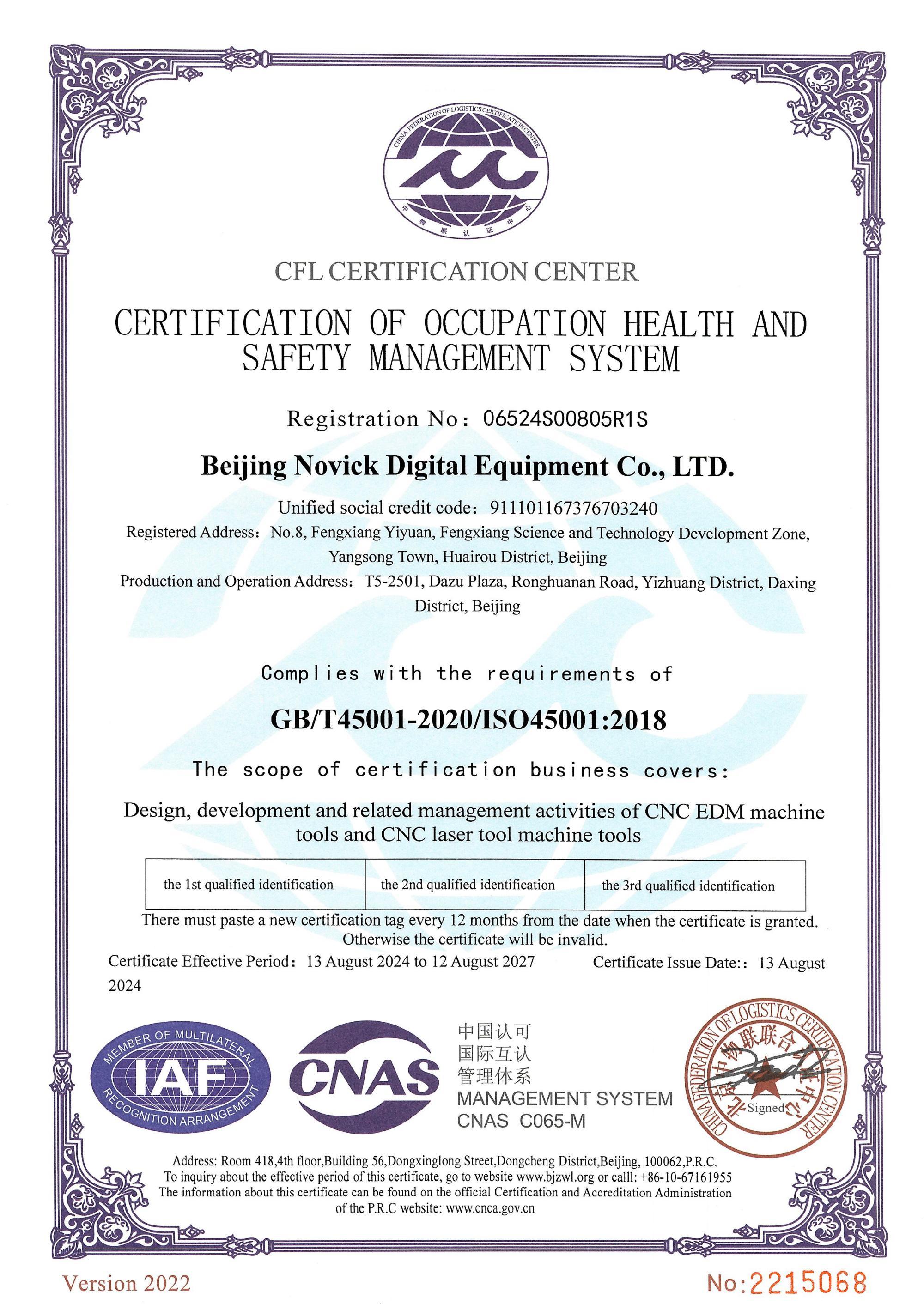 Occupational health and safety Occupational health and safety