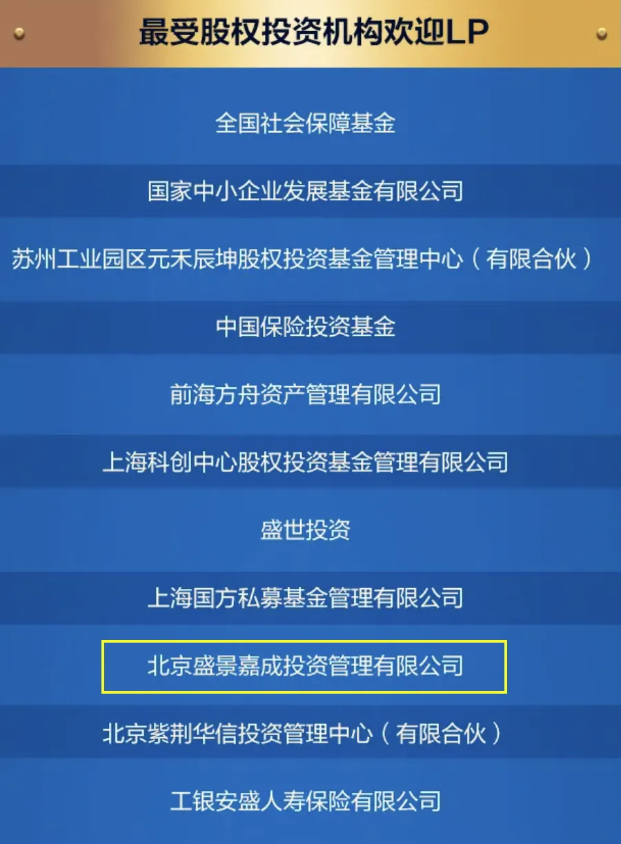 最受股权投资机构欢迎LP 最受股权投资机构欢迎LP