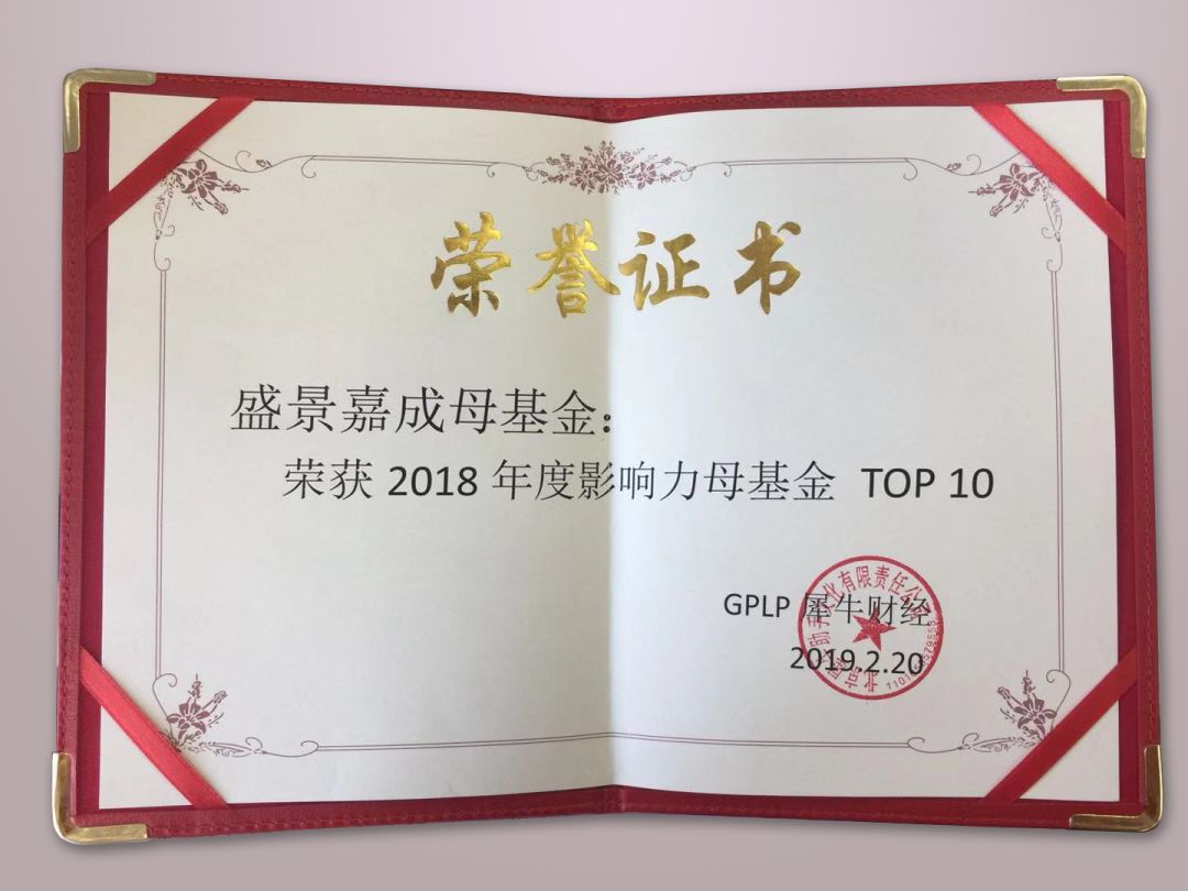 GPLP-2018年度影响力母基金TOP10 GPLP-2018年度影响力母基金TOP10
