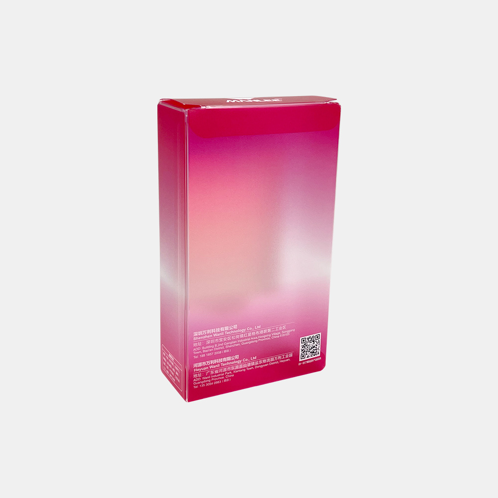 Exquisite Coloful PET Plastic Skin Care Packaging Box
