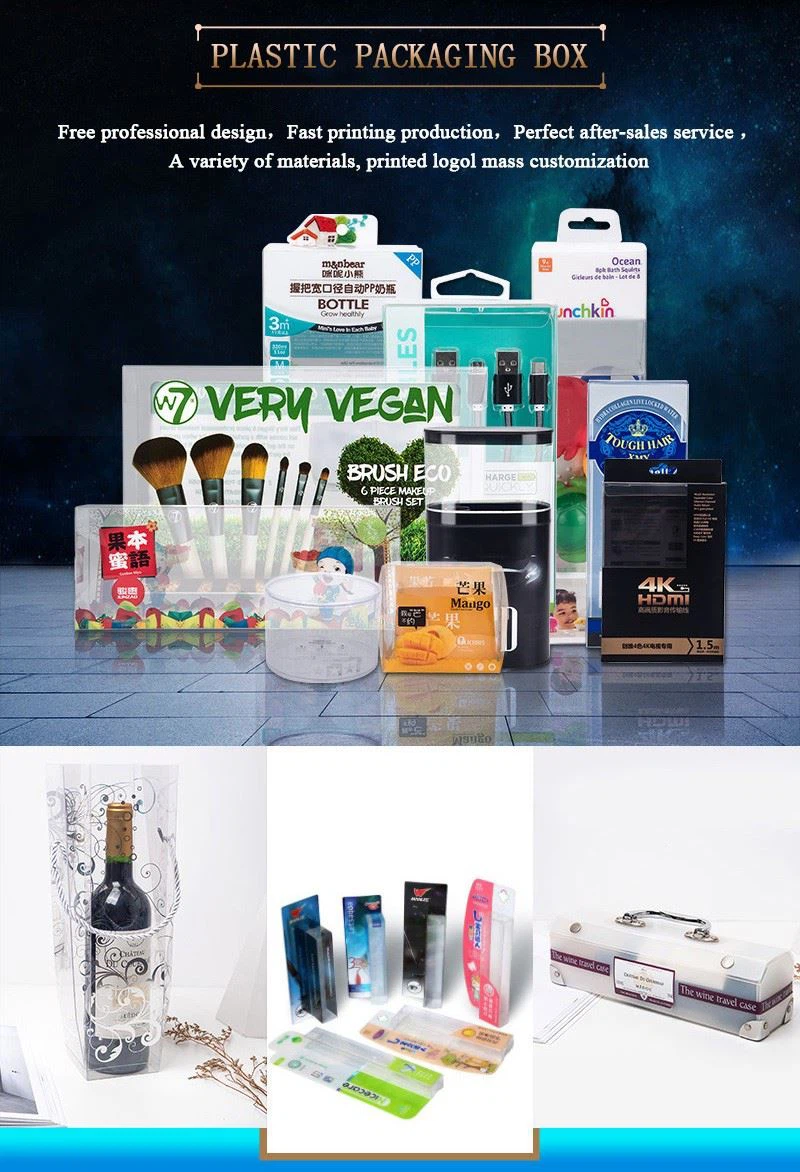 Clear Customized Plastic Folding Box Packaging