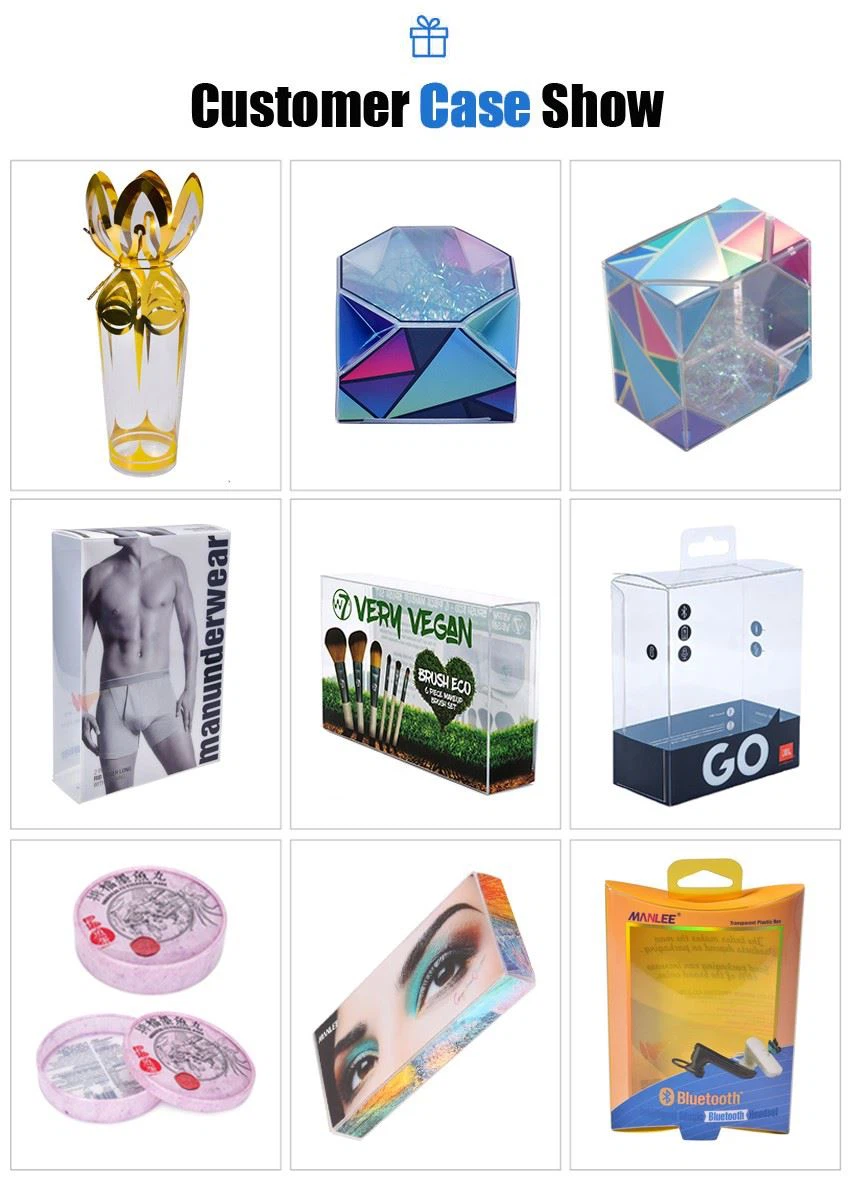 Clear Customized Plastic Folding Box Packaging