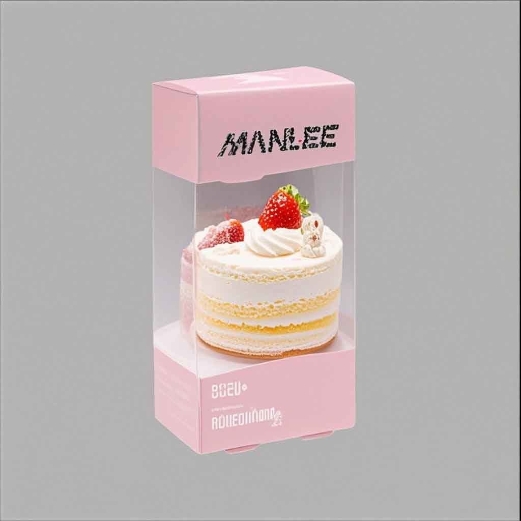 Exquisite PET FDA Plastic Packing Box for Small Cake
