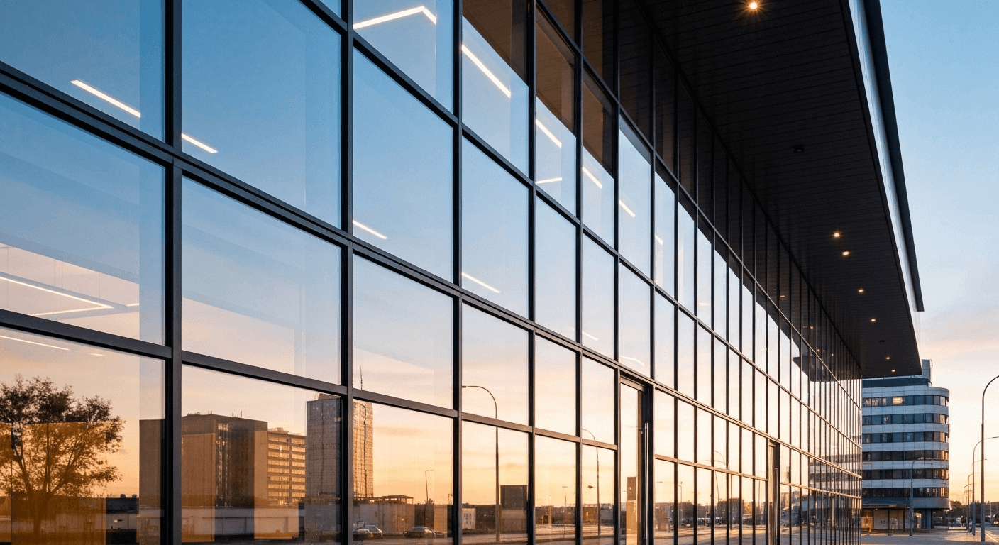 Building with glass facade
