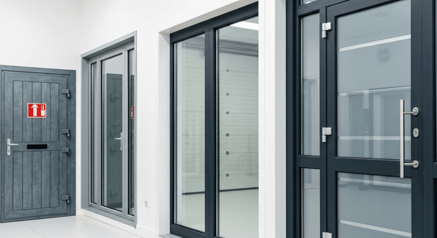types of storefront doors windows