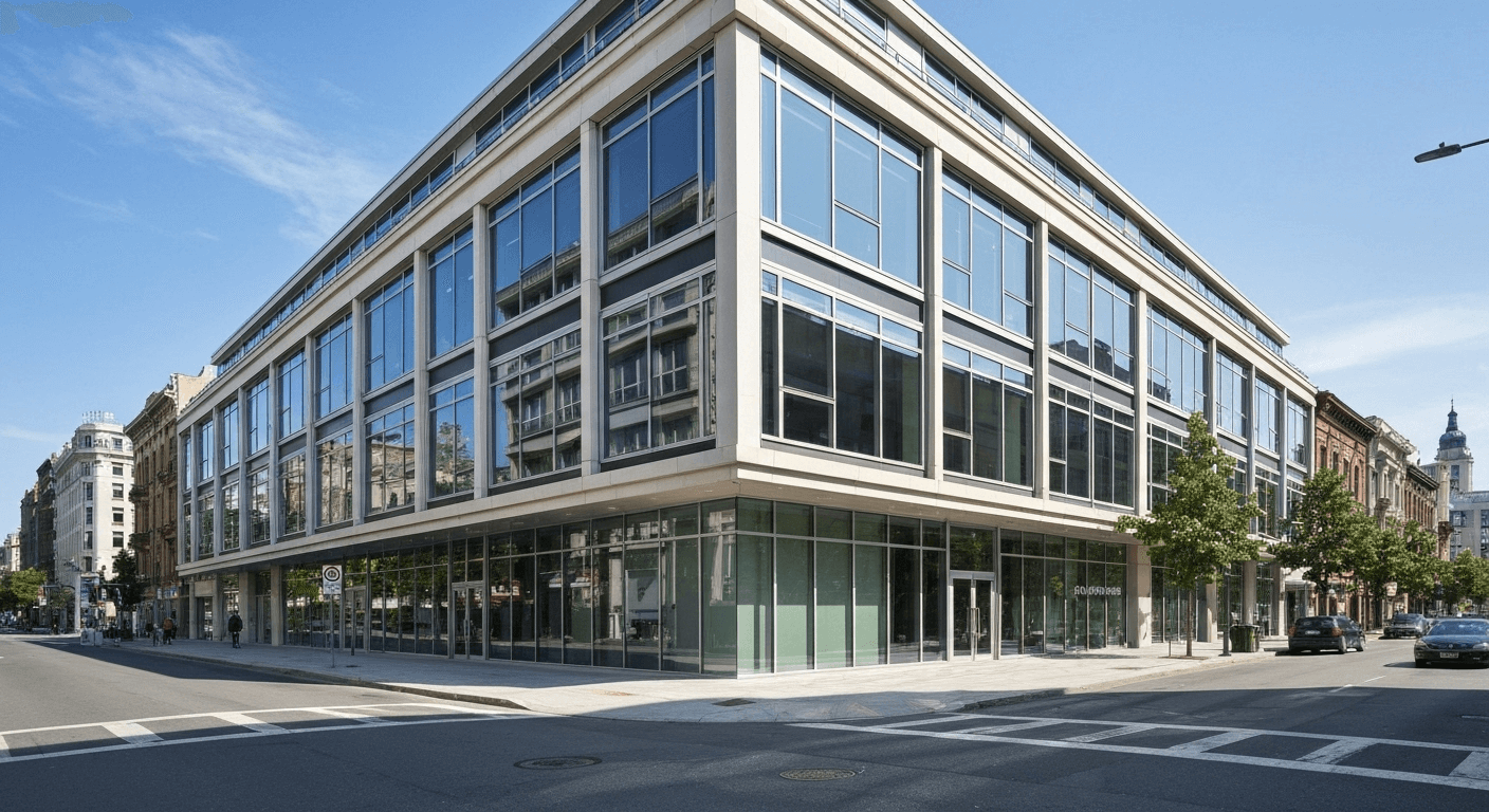 modern custom storefront exterior