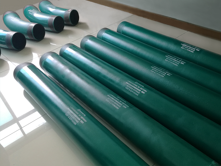 Single-layer fusion-bonded epoxy powder-coated anti-corrosion pipeline