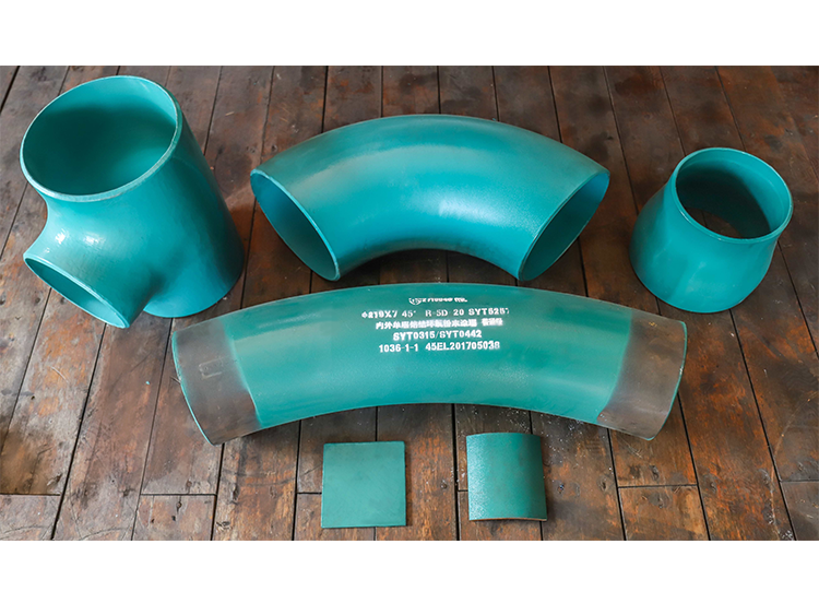 Fusion-bonded epoxy powder-coated anti-corrosion pipe fittings