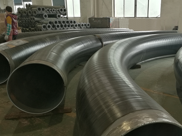 Double-layer fusion-bonded epoxy powder coating for corrosion protection + wrapped bend pipe