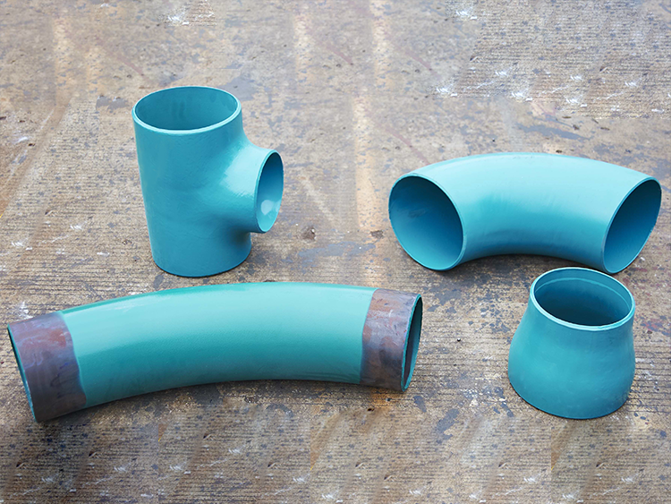 Fusion-bonded epoxy powder-coated anti-corrosion pipe fittings