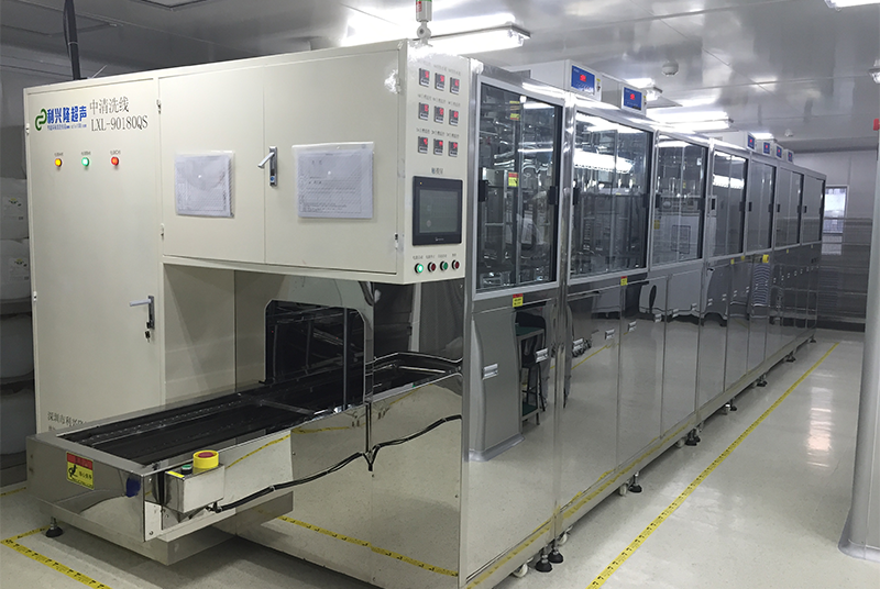 Fully automatic cleaning and drying system before electrical test